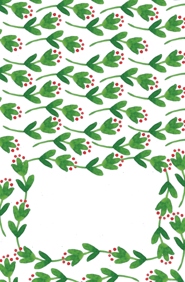 Holly Place Cards (pack of 12)