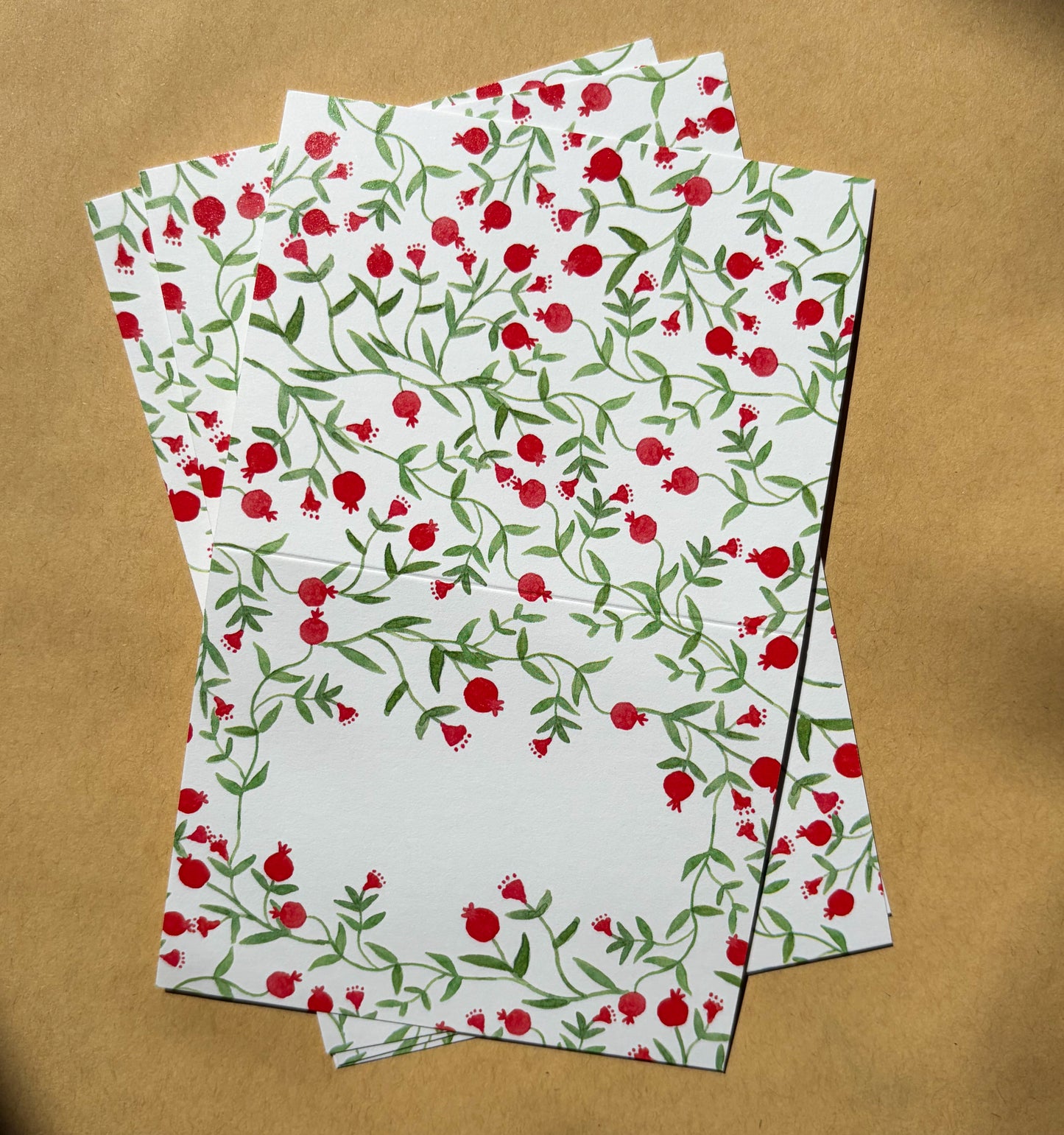 Pomegranate Place Cards (pack of 12)