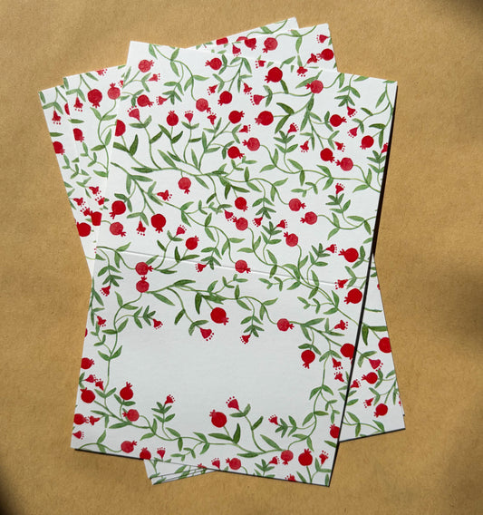 Pomegranate Place Cards (pack of 12)