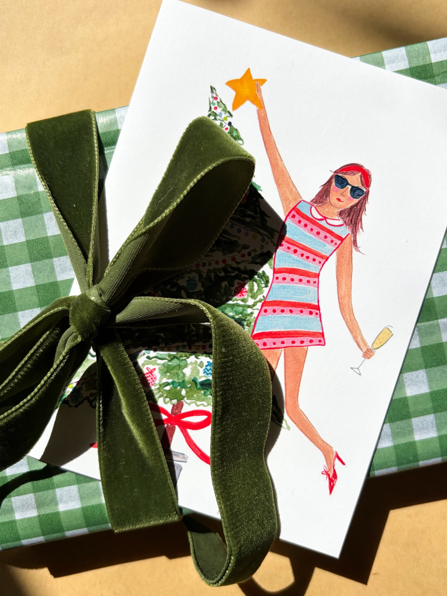 Christmas Girls Cards Pack of 6